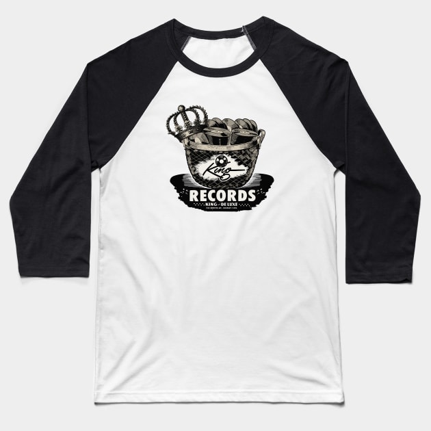 Vintage Hit Records Company Baseball T-Shirt by Kujo Vintage